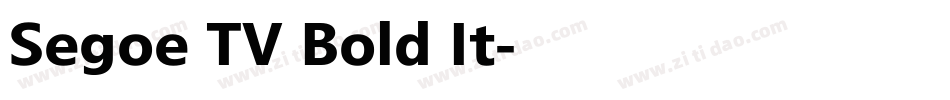 Segoe TV兰亭黑 Bold It字体转换